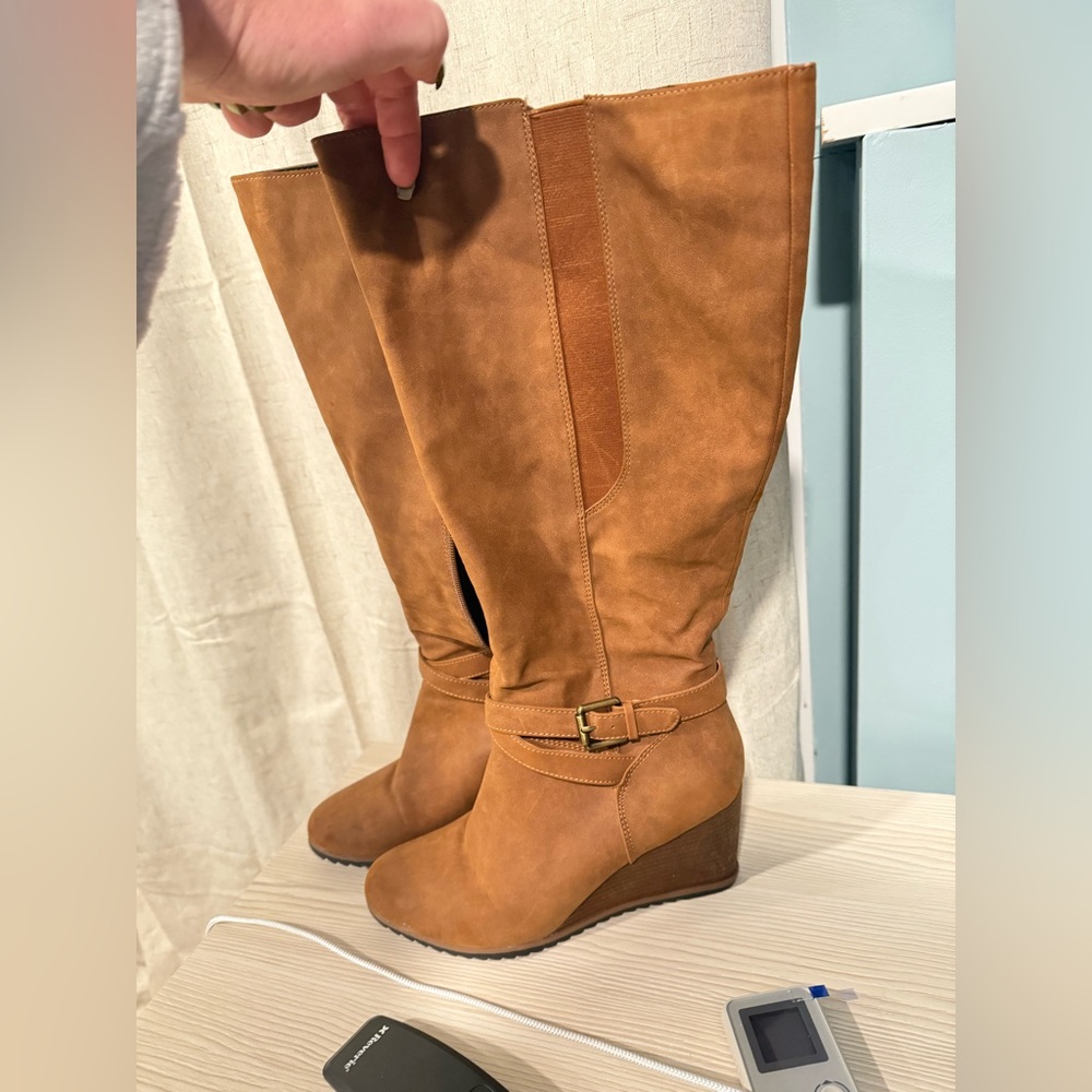 Wide calf boots